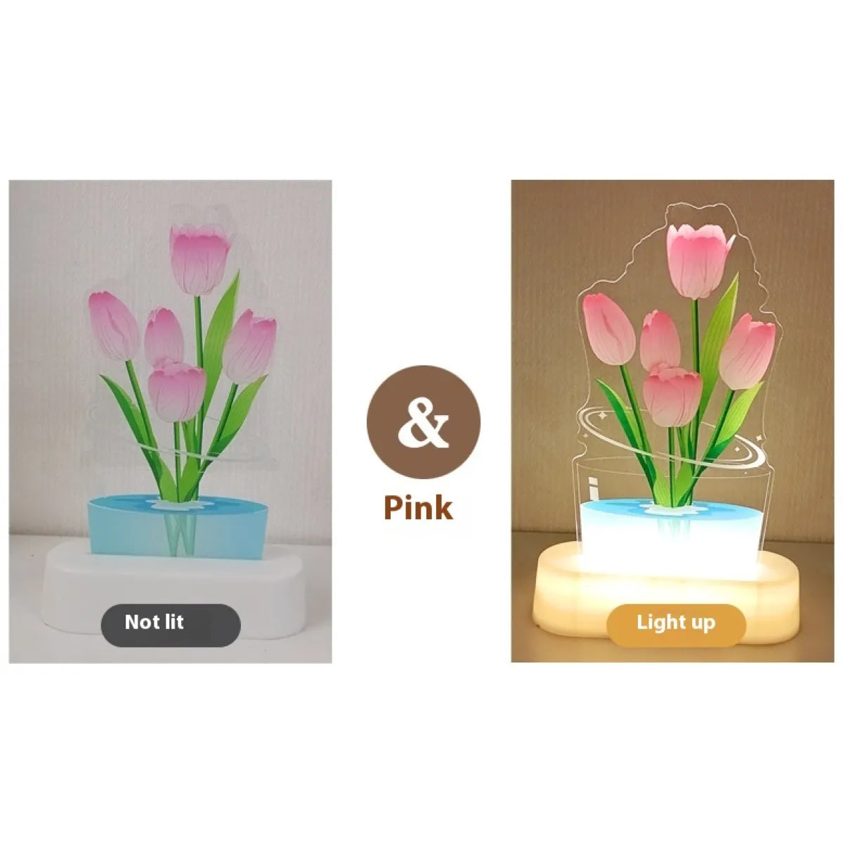 UV Color Printing Tulip Light Ornaments