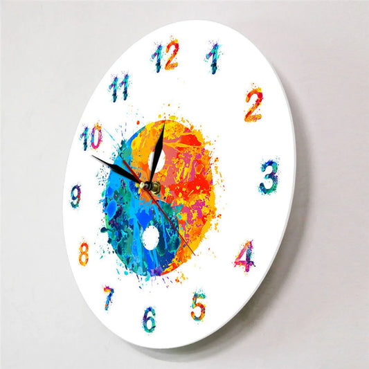 Watercolor Bohemian Wall Clock
