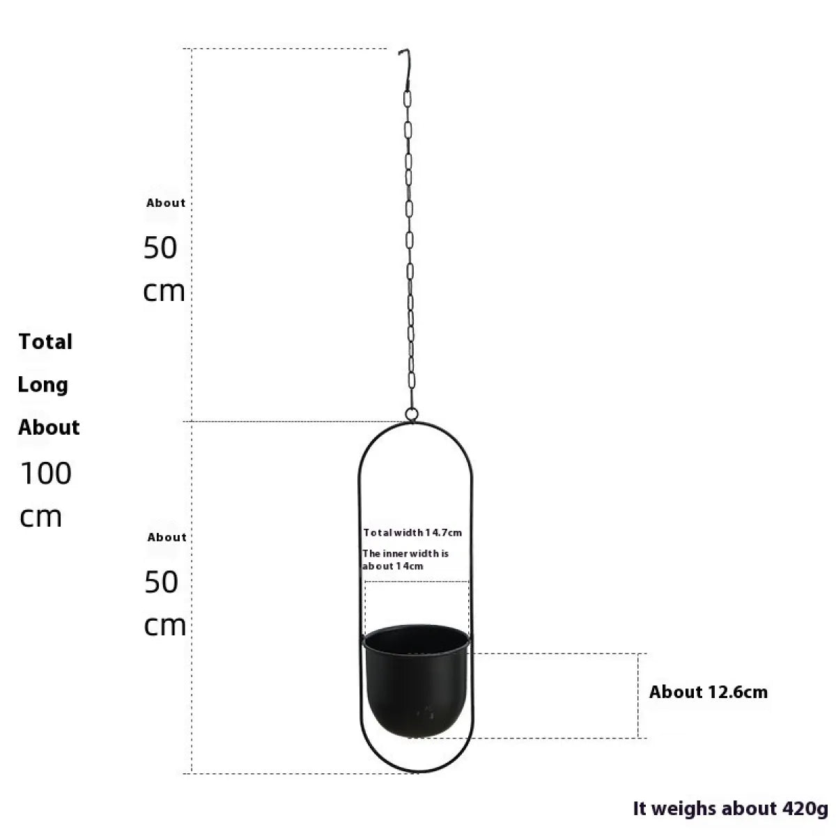 Nordic Iron Succulent Flower Pot